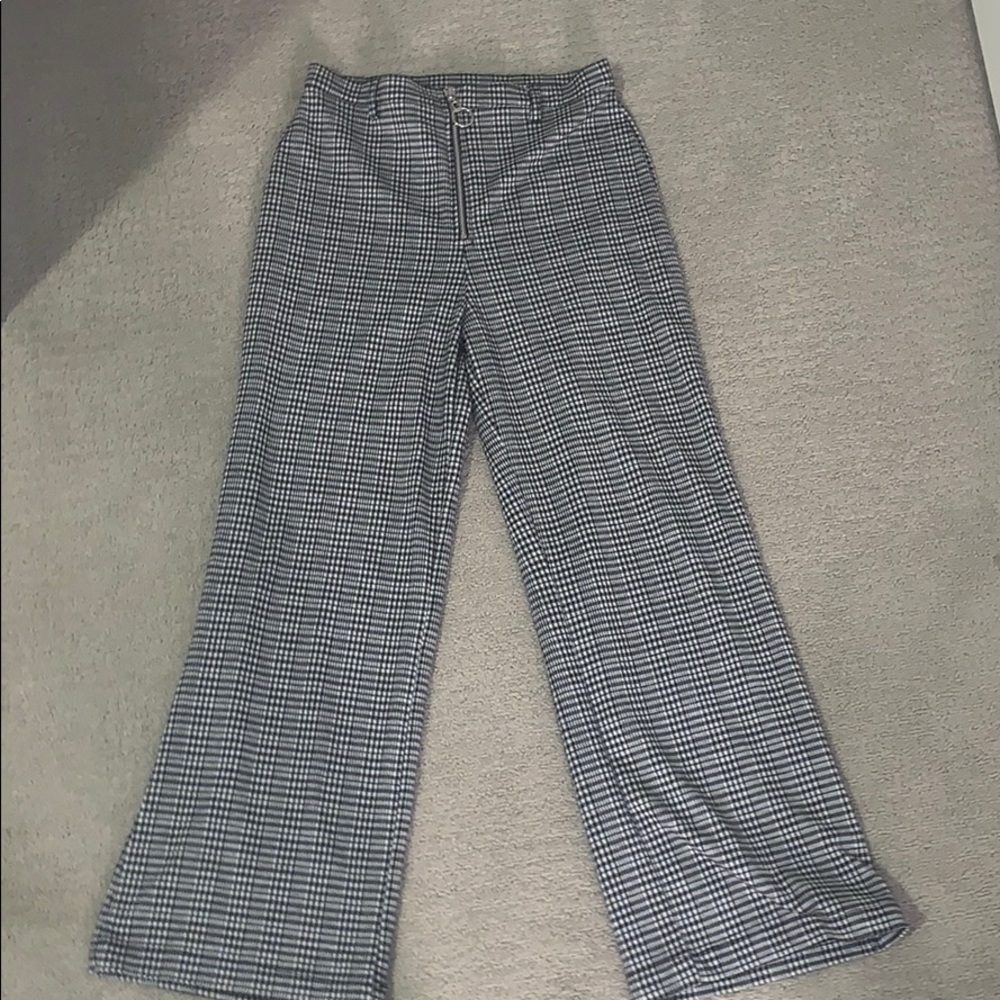 Wild fable black and white plaid pants size S!!